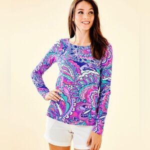 Lilly Pulitzer NWT Tristan Top Mermaids Call $78 Size XXS,XS